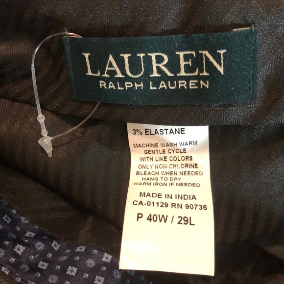 RALPH LAUREN Trouser Size 40”W 29”L Gray Flat Trouser Career Timeless $149 NEW - Picture 8 of 12